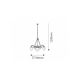Rabalux Luster Annabella E14 3x MAX 40 + E27 2x MAX 60W bronzana (8633) - 8633