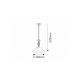 Rabalux Luster Beckworth E27 1x MAX 60W bronzana (7136) - 7136-1