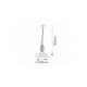 Rabalux Luster Dorothea E27 1x MAX 60W mat crno (7776) - 7776