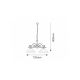 Rabalux Luster Dorothea E27 2x MAX 60W mat crno (7777) - 7777
