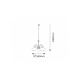 Rabalux Luster Edith E27 5x MAX 60W antik mesing (7276) - 7276
