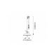 Rabalux Luster Elisett E27 1x MAX 60W bronzana (2756) - 2756
