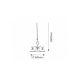 Rabalux Luster Elisett E27 3x MAX 60W bronzana (2753) - 2753