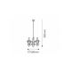 Rabalux Luster Enna E14 3x MAX 40W crna (7860) - 7860