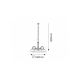Rabalux Luster Flossi E27 3x MAX 40W bronzana (8813) - 8813