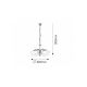 Rabalux Luster Francesca E14 5x MAX 40W bronzana (7375) - 7375