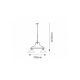 Rabalux Luster Marian E27 2x MAX 60W bronzana (2707) - 2707
