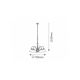 Rabalux Luster Marian E27 5x MAX 60W bronzana (2705) - 2705