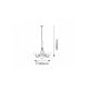 Rabalux Luster Marlene E14 3x MAX 40 + E27 2x MAX 60W bronzana (8543) - 8543