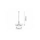 Rabalux Luster Marlene E14 6x MAX 40 + E27 2x MAX 60W bronzana (8546) - 8546