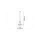 Rabalux Luster Marlene E27 2x MAX 60W bronzana (8547) - 8547
