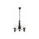 Rabalux Luster Petronel E27 3x MAX 60W mat crno (7078) - 7078-1