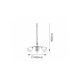 Rabalux Luster Rafaella E14 3x MAX 40W zlatna (7233) - 7233