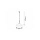 Rabalux Luster Regina E27 1x MAX 60W bronzana (8176) - 8176
