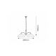 Rabalux Luster Regina E27 2x MAX 60W bronzana (8177) - 8177