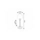 Rabalux Noćna svetla Lydia E14 1x MAX 40W mat crno (2296) - 2296-1-1
