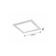 Rabalux Plafonjera Almond LED 12W bukva (6907) - 6907