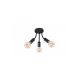 Rabalux Plafonjera Almus E27 3x MAX 60W crna (6808) - 6808