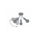 Rabalux Plafonjera Almus E27 5x MAX 60W crna (6809) - 6809