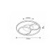 Rabalux Plafonjera Aquila LED 50W crna (3335) - 3335