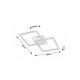 Rabalux Plafonjera Ashton LED 24W mat crno (6589) - 6589-1