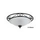Rabalux Plafonjera Athen E27 2x MAX 60W crna (3722) - 3722