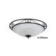 Rabalux Plafonjera Athen E27 3x MAX 60W crna (3723) - 3723