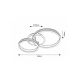 Rabalux Plafonjera Avalon LED 50W brušeni aluminijum (2229) - 2229-1