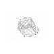 Rabalux Plafonjera Boroo E27 4x MAX 25W mat crno (71027) - 71027