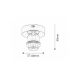 Rabalux Plafonjera Bottom E27 1x MAX 60W hrom (1301) - 1301-1