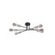 Rabalux Plafonjera Branwen E27 6x MAX 25W mat crno (71026) - 71026-1