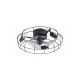 Rabalux Plafonjera Cadmus E27 3x MAX 25W crna (71043) - 71043-1