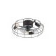 Rabalux Plafonjera Cadmus E27 3x MAX 25W crna (71043) - 71043-1