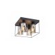 Rabalux Plafonjera Chadwick E27 4x MAX 25W crna (71034) - 71034