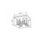 Rabalux Plafonjera Chadwick E27 4x MAX 25W crna (71034) - 71034