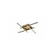 Rabalux Plafonjera Demir LED 24W crno zlato (71398) - RAS003167A00000