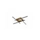 Rabalux Plafonjera Demir LED 24W crno zlato (71398) - RAS003167A00000