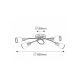 Rabalux Plafonjera Elite E14 4x MAX 40W bronzana (5973) - 5973