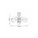 Rabalux Plafonjera Fauna E27 3x MAX 40W zlatna (5098) - 5098