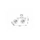 Rabalux Plafonjera Fran E27 2x MAX 40W mat crno (71066) - RAS002638A00000