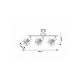 Rabalux Plafonjera Fran E27 3x MAX 40W mat crno (71067) - RAS002531A00000