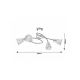Rabalux Plafonjera Hestia E14 4x MAX 40W hrom (5302) - 5302