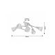 Rabalux Plafonjera Hestia E14 5x MAX 40W hrom (5304) - 5304