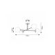 Rabalux Plafonjera Kiara E27 4x MAX 35W zlatna (71082) - RAS002642A00000
