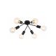 Rabalux Plafonjera Lamar E27 6x MAX 40W mat crno (3990) - 3990