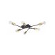 Rabalux Plafonjera Lanny E27 6x MAX 15W crna (2103) - 2103-1-1