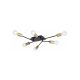 Rabalux Plafonjera Lanny E27 6x MAX 15W crna (2103) - 2103-1-1
