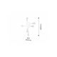 Rabalux Plafonjera Lanny E27 6x MAX 15W crna (2103) - 2103-1-1