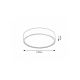 Rabalux Plafonjera Larcia LED 18W srebrna (75010) - 75010-1