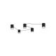 Rabalux Plafonjera Looplab G9 5x MAX 28W crna (71295) - RAS002921A00000